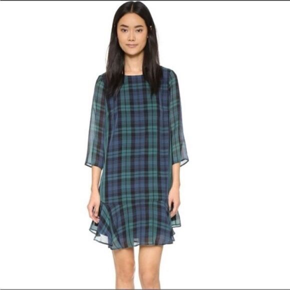 Madewell Dresses & Skirts - Madewell Larkin Plaid silk dress